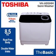 TOSHIBA Washing Machine 8.5KG Semi Auto Washer Mesin Basuh ( VH-H95MM , VHH95MM )