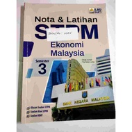 [Second Hand Book] Ilmu Bakti Nota & Latihan STPM Ekonomi Malaysia - Semester 3