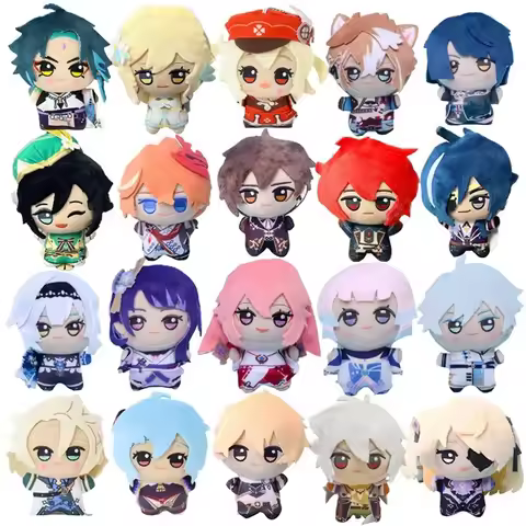 10CM Genshin Impact Cosplay Zhongli Klee Plushie Pendant Venti Diluc Xiao Eula Razor Fischl Klee Plu