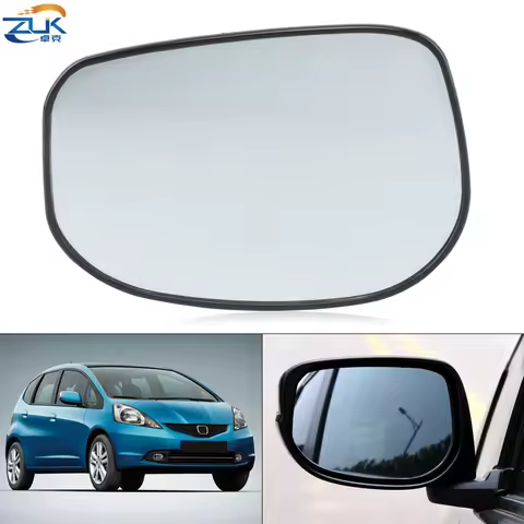ZUK Left Right Outer Rearview Side Mirror Glass Lens For HONDA FIT JAZZ GE6 GE8 FIT HYBRID GP1 2009 