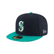 NEW ERA 59FIFTY 5950 MLB Player Cap Seattle Sailors Navy Blue/Green Baseball Cap Cap ⫷ ScrewCap ⫸
