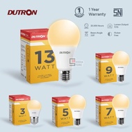 DUTRON LED Bulb 3 Watt 5 Watt 7 Watt 9 Watt 13 Watt 3000K Yellow Warm White SNI 3W 5W 7W 9W 13W
