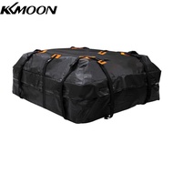 KKmoon 600D กันน้ำ Cargo กระเป๋าหลังคารถที่ขนของ Universal กระเป๋าเดินทางเก็บของกระเป๋ากระเป๋าทรงลูกบาศก์20ลูกบาศก์ฟุตสำหรับรถยนต์ที่มี/ไม่มี Rack