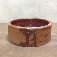 WH11780【四十八號老倉庫】全新 早期 台灣 紅磚胎 雞槽 雞飼料盆 15.7*5.7cm 重650g 1槽價