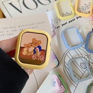 Hard Case for Apple Watch Series 9 8 7 6 5 4 3 SE Matte Colorful Candy PC Apple Watch Cover