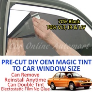 Magic Tint/Magic Tinted Solar Window - Black - Proton Wira Sedan/Aeroback (7 Window)
