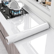 KitchenTransparentPeelandStickContactPaperEasyCleanWaterproofOil-ProofKitchenBacksplashTilesCabinets