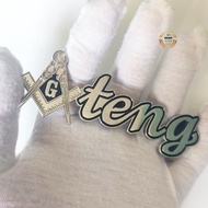 4inch Solid Metal MASON Ateng Car Sign 3D Letter Pattern