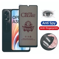 OPPO A38 / OPPO A18 Ceramic Privacy Anti Spy Screen Protector MATTE