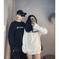 [Real Photo] Jil Sander Unisex Letter Printed Long-Sleeved Snow Sweatshirt 3 Colors [LanHin90]
