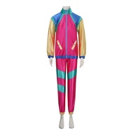 Mens 80s 90s Shell Suit Costume Adult Sports Men Sports 80s 90s Adult Fancy Dress Outfit Shell Suit 