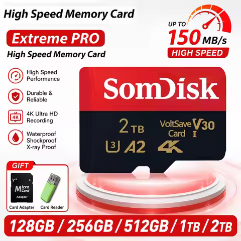 High Capacity Memory SD Card 128gb Micro Tf Sd Memory Card 256gb Durable Storage Card for Laptop Pho