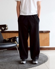 (Leisure Projects) Leisure icon sweat pants กางเกงเอวยางยืด ผ้า french terry น้ำหนัก 400 กรัม ดีเทลต