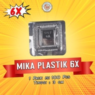 Plastic Cake Mica Size 6X contains 100 pcs Food Grade