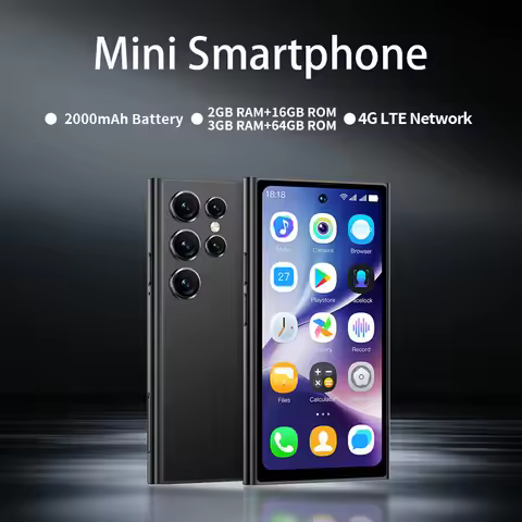 ONEMYTH S26 Pro 4" Mini Android Phone | Global Version 4G Dual SIM | 3+64GB | Smallest Backup Smartp