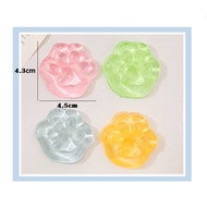 Transparent Mini Squishy Toy Cat Paw Stress Relief Toy