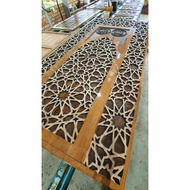 Mihrab ukiran kayu 8x3 kaki 6x3 kaki