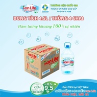 IonLife alkaline drinking water, 4.5L capacity, box of 4 bottles containing natural minerals, Japane