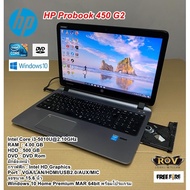 โน๊ตบุ๊คมือสอง HP Probook 450 G2 Corei3-5010U(RAM:4gb/HDD:500gb)จอใหญ่15.6นิ้ว คีย์บอร์ดตัวเลขแยก
