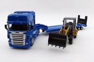 [Alin] 0251AB 5012-25 1: 50 Machinery Transporter 1: 50 Scale HY TRUCK Bulldozer