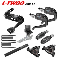 LTWOO TT Groupset ER9 / ERX Triathlon TT Electronic Wireless  2 X 12 -Speed Disc Brake Upgrade Kits