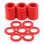 GH|  3/4-inch Hose Gaskets High-quality Silicone Hose Gaskets Red Washer Set for Easy Leak Repair of