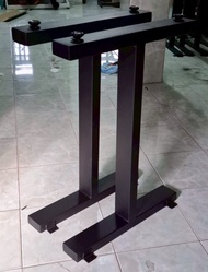 Iron-DIY ขาโต๊ะเหล็ก ขาโต๊ะปรับระดับได้ รุ่น IR-1860 สีดำด้าน 1คู่(2ขา) Iron Loft Table Legs ขาโต๊