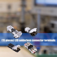 PCF* 15Pcs  Wire Stripping 2 3 Way Wire Splices Connector Replacement T Tap Wire Connector Quick Spl