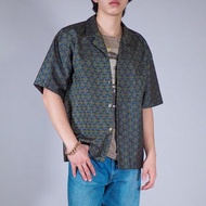 【日本製】翻拍和服襯衫男士 L、短長襯衫男士、給他的禮物