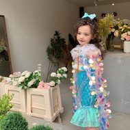 Mermaid Princess Glitter Sleeveless Dress