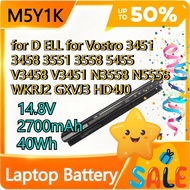 14.8V 2700mAh 40Wh M5Y1K  Laptop Battery for D ELL for Vostro 3451 3458 3551 3558 5455 V3458 V3451 N