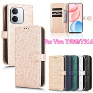 Phone Case For Vivo Y500i Y31D Y21D 4G 5G 2026 Flip Casing lanyard Card Bag Business Case Leather Ca