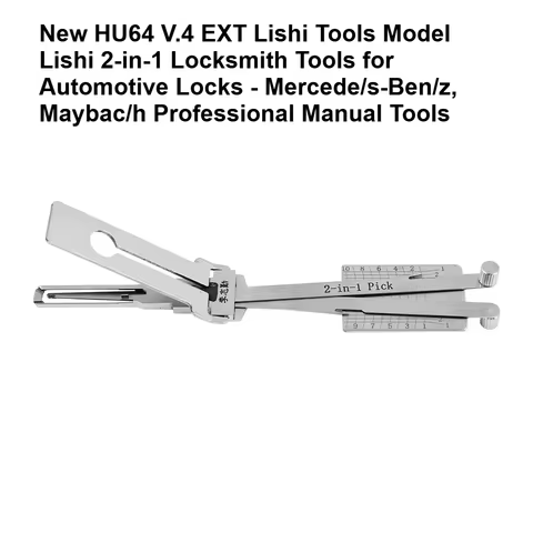 1P HU64 V.4 EXT Lishi Tools Model Lishi 2-in-1 Picking for Automotive Locks - Mercede/s-Ben/z Maybac