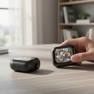 NE40 AI-Powered Translation Earbuds, Bluetooth 5.3, LCD Smart Touch, IPX5 Waterproof  Fon Telinga Pe