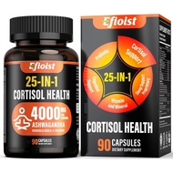 Suplemen Cortisol untuk Wanita, Pengurangan Cortisol 25-dalam-1, Pengurus Cortisol, Ashwagandha untu