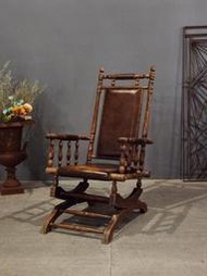 法國 Antique 胡桃木雕刻 個性 搖椅 古董椅  ch0986【卡卡頌  歐洲古董】