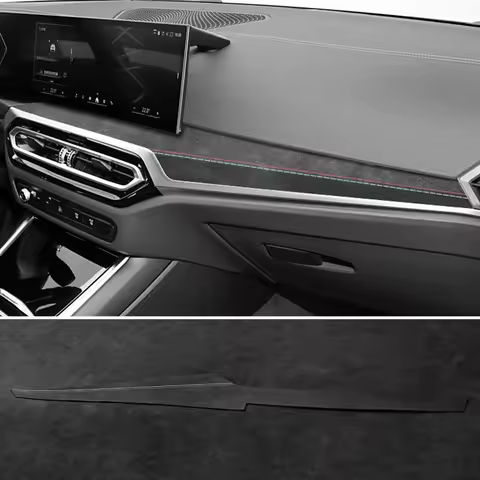 For BMW Two-gate G42 3er I3 G20 G28 4er I4 G23 Center Console Dashboard Trim Sticker Made of Alcanta