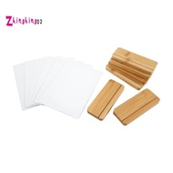 6 Pack Sublimation Photo Frames Blanks 5 X 7 Inch Heat Transfer Metal Picture Frames with Wood Base 
