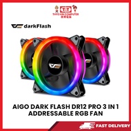 AIGO DARK FLASH DR12 PRO 3 IN 1 ADDRESSABLE RGB FAN