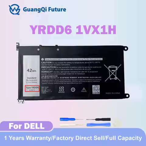 1VX1H 3500mAh 42Wh Lapxtop Battery YRDD6 For Dell inspiron 15 3000 Series 3583 3593 3582 3584 3501,i