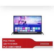 LED TV 43 Inch Polytron Smart TV PLD-43BCV8868 / PLD 43BCV8868