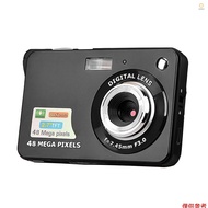 Digital Camera Mini Pocket Camera 48MP 2.7 Inch LCD Screen 8x Zoom Smile Capture Anti-Shake with Bat