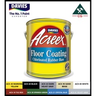 ♦DAVIES 1 liter ACREEX Rubber Based Floor Paint