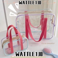 WATTLE1J0 Transparent Jelly Bag, PVC Transparent Beach Bag, Hot Sale Large Capacity Waterproof Swimm