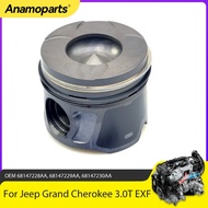 Engine Parts Pistons With Rings Set Fit 3.0L T EXF V6 Diesel For Jeep Grand Cherokee RAM 150 L630 A6