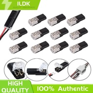 50 Pcs Electrical Connector Wire Cable - 2Pin Way Plug Automotive Wire Connector Plug Terminals
