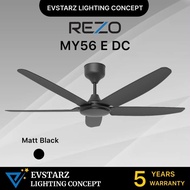 REZO VENTUS MY62 / MY56 / MY46 / MY40 62/56/46/40 inches DC Motor Ceiling Fan with Remote Control