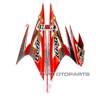 HMR Striping Honda Beat Karbu 2012 Stiker Body Standar - Merah
