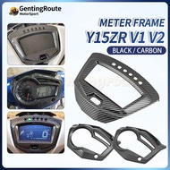 Y15ZR V1 V2 Meter Cover Frame Carbon Y15 V1 V2 Cover Set Cermin Visor Lens Meter Cover Yamaha Access