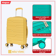 Vali KINGSUN PP01 Size 20/24/28 Nhựa PP chống vỡ khóa hải quan TSA Bảo Hành 5 năm